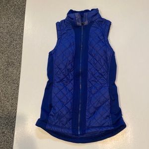 Athleta royal blue sleek vest womens xxs